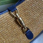 Gucci Jackie 1961 medium shoulder bag Camel straw effect