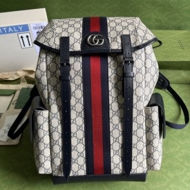 Gucci Ophidia GG medium backpack ‎598140 Blue