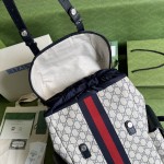 Gucci Ophidia GG medium backpack ‎598140 Blue