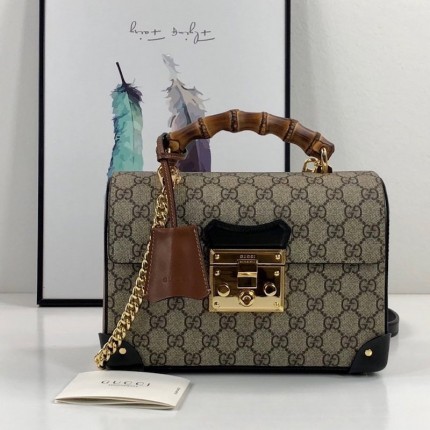 Gucci Padlock GG small Bamboo Shoulder Bag ‎603221