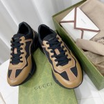 Gucci Men's Rhyton sneaker Black maxi GG Supreme canvas ‎725932