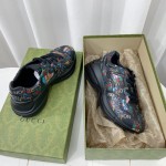 The North Face x Gucci Rhyton sneaker Black leather ‎685739