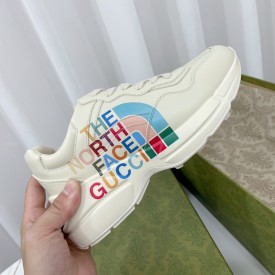 The North Face x Gucci Rhyton sneaker White leather ‎685641