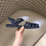 Gucci Rubber buckle strap sandal Blue