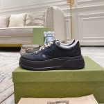 Gucci GG embossed sneaker black leather