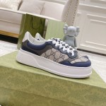 Gucci GG embossed sneaker blue canvas