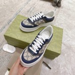 Gucci GG embossed sneaker blue canvas