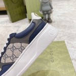 Gucci GG embossed sneaker blue canvas