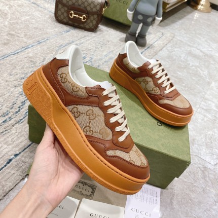 Gucci GG embossed sneaker brown canvas