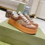 Gucci GG embossed sneaker brown canvas