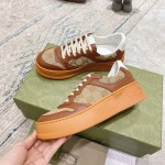 Gucci GG embossed sneaker brown canvas