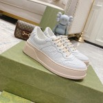 Gucci GG embossed sneaker white canvas