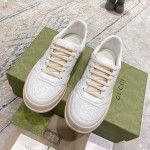 Gucci GG embossed sneaker white canvas