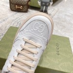 Gucci GG embossed sneaker white canvas