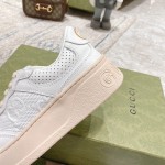 Gucci GG embossed sneaker white canvas