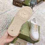 Gucci GG embossed sneaker white canvas