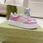 Gucci GG embossed sneaker pink canvas