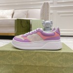 Gucci GG embossed sneaker pink canvas