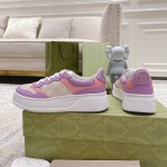 Gucci GG embossed sneaker pink canvas