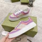 Gucci GG embossed sneaker pink canvas