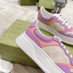 Gucci GG embossed sneaker pink canvas