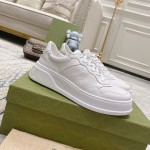 Gucci GG embossed sneaker white leather