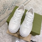 Gucci GG embossed sneaker white leather