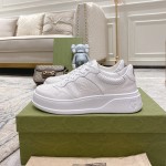 Gucci GG embossed sneaker white leather