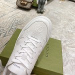 Gucci GG embossed sneaker white leather