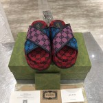 Gucci GG Multicolour platform sandal 663666