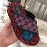 Gucci GG Multicolour platform sandal 663666