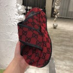 Gucci GG Multicolour platform sandal Red