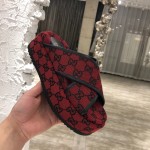 Gucci GG Multicolour platform sandal Red