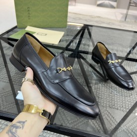 Replica Gucci Jordaan Leather Loafer