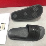 Gucci Logo Rubber Slide Sandal Black