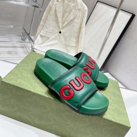 Men's Gucci slide sandal Green