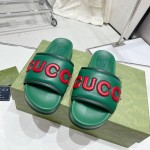 Men's Gucci slide sandal Green