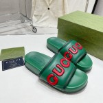 Men's Gucci slide sandal Green