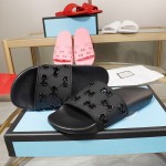 Gucci Rubber GG Slide Sandal Black