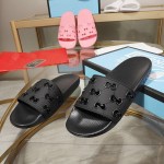 Gucci Rubber GG Slide Sandal Black