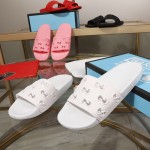 Gucci Rubber GG Slide Sandal White