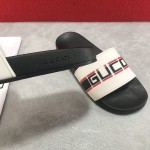 Gucci Stripe Rubber Slide Sandal White