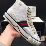 Gucci Tennis 1977 High Top Sneaker White GG Canvas