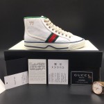 Gucci Tennis 1977 High Top Sneaker White GG Canvas