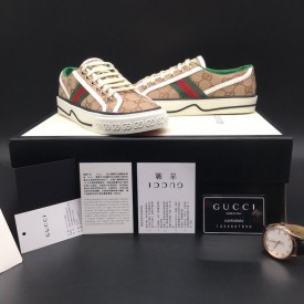 Gucci Tennis 1977 Low Top Sneaker Beige GG Canvas