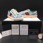 Gucci Tennis 1977 Low Top Sneaker Blue GG Canvas