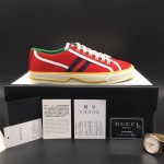 Gucci Tennis 1977 Low Top Sneaker Red GG Canvas