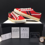 Gucci Tennis 1977 Low Top Sneaker Red GG Canvas