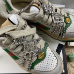 Gucci Women's Screener sneaker with crystals