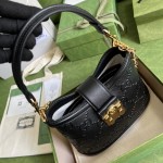 Gucci Small GG shoulder bag ‎675788 Black